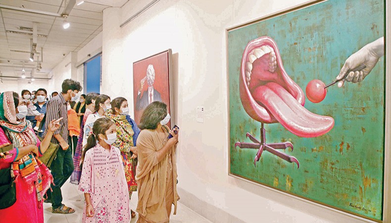 Bangladesh Shilpakala Videoxxx - 22nd Young Artists' Art Exhibition under way at Shilpakala