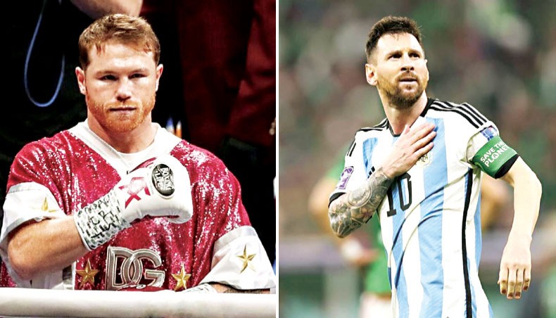 Boxer Alvarez threatens Messi over World Cup jersey 'insult