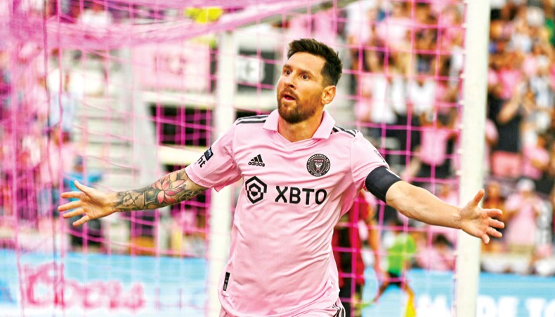 Leagues Cup » acutalités » Messi scores twice as Miami crush Atlanta